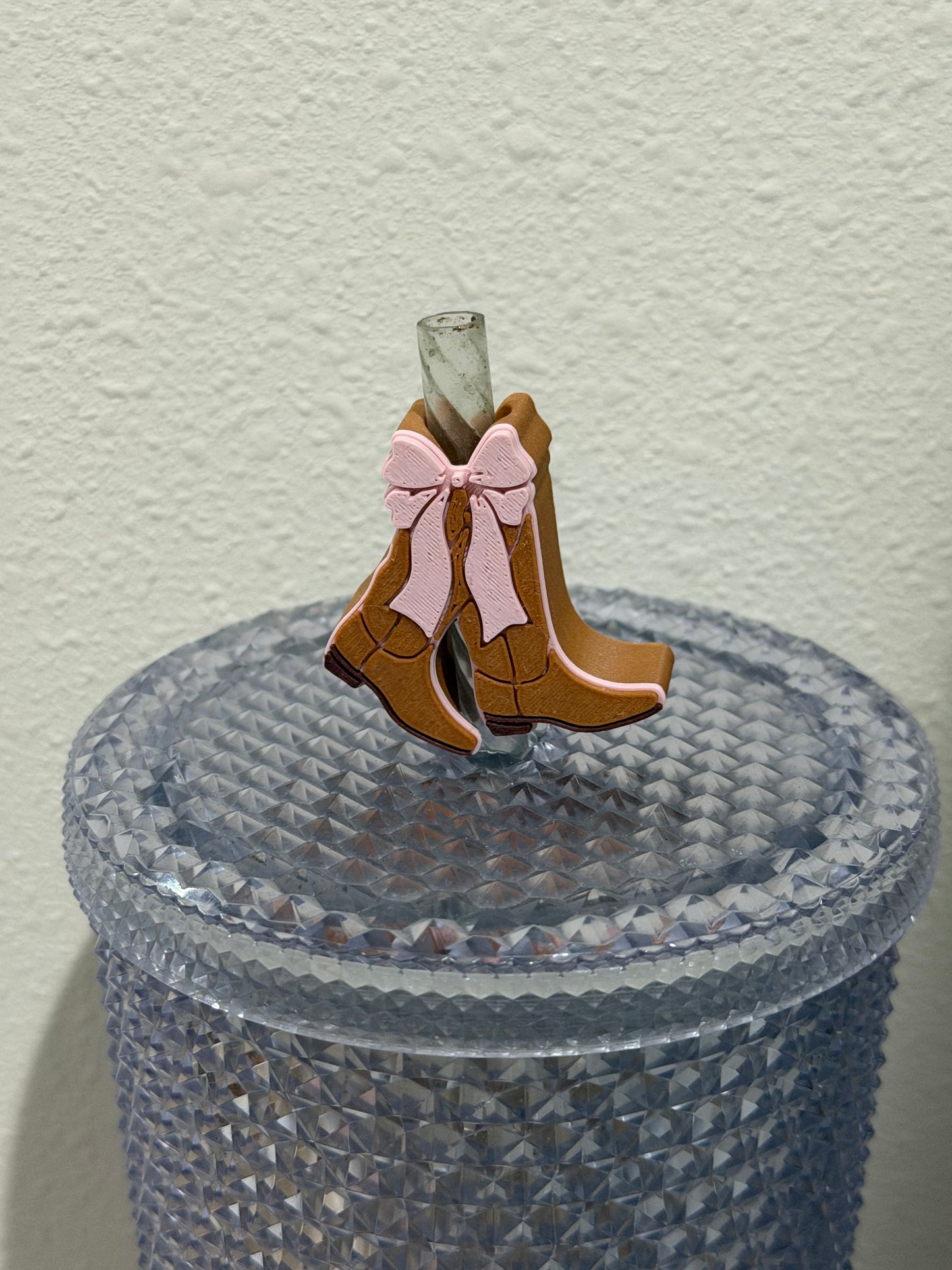 Cowgirl straw topper