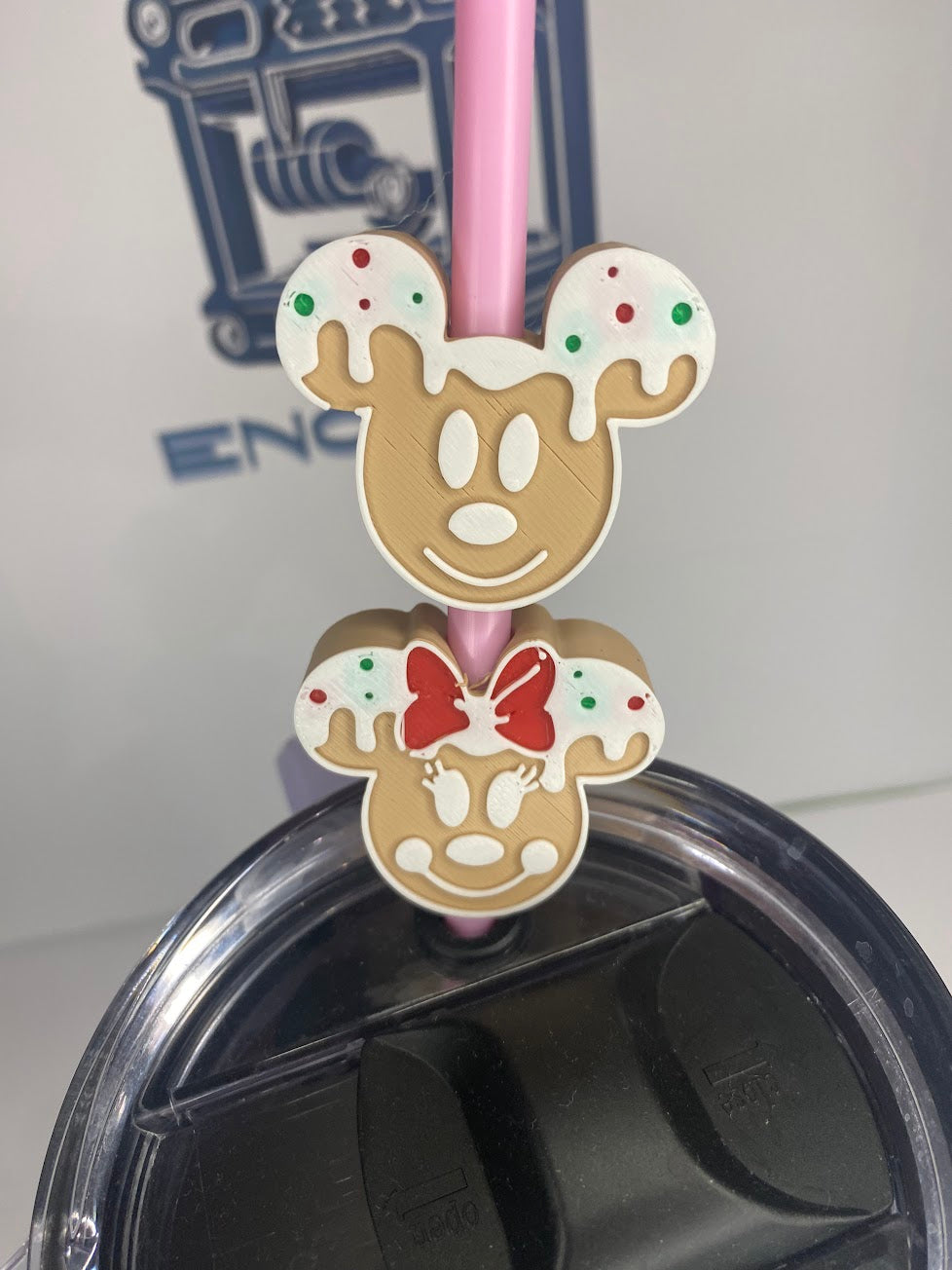 Mickey And Minnie Straw Topper