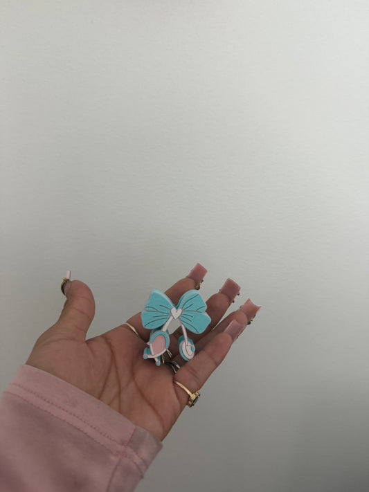 Nurse bow straw toppers